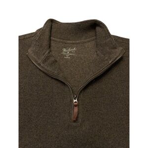 Woolrich Men's XL Quarter Zip Pullover‎ Sweater Brown *Missing Materials Tag